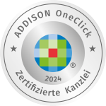 Zertifizierte Kanzlei 2024 Addison OneClick